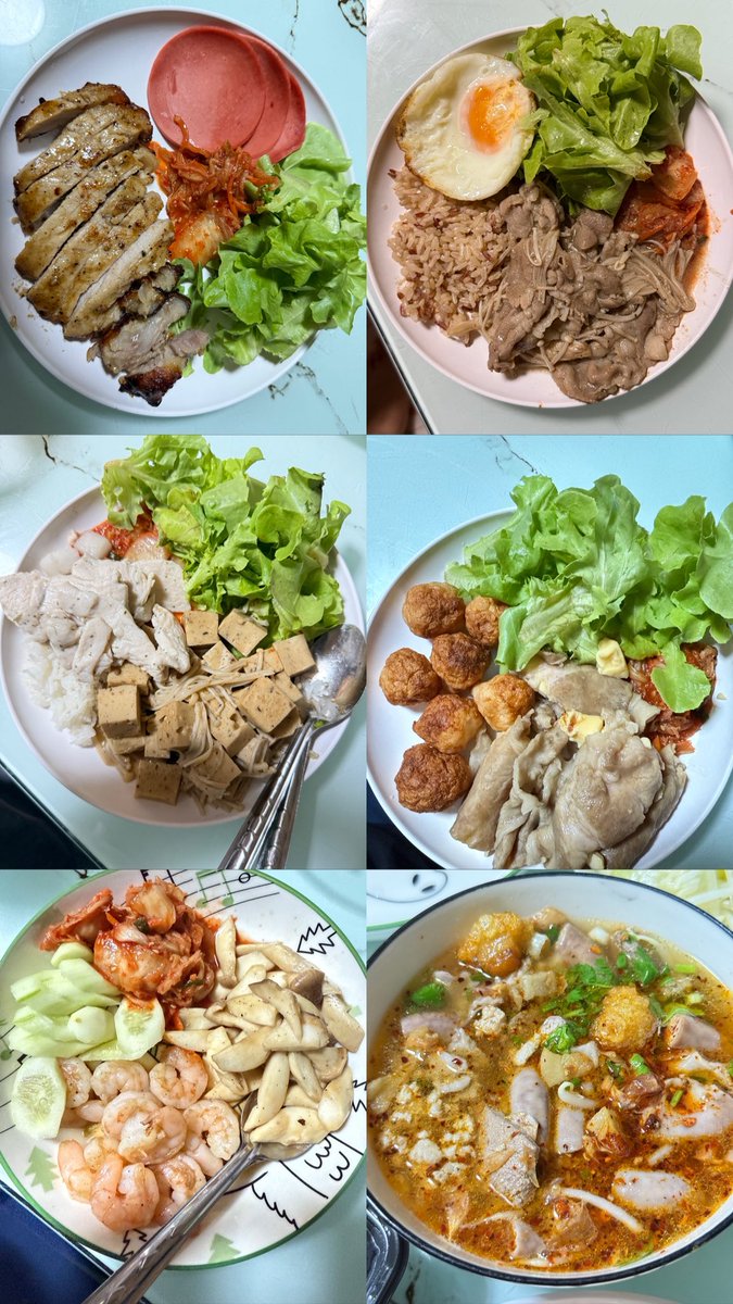 b2steen's tweet photo. มีทำอาหารกินเองบ้าง และออกไปกินข้างนอกบ้าง กิน 2 มื้อให้อิ่มไปเลยต่อวัน
มีกินบุฟเฟ่บ้าง หม่าล่าบ้าง ส้มตำบ้าง 
กินได้ทุกอย่างแหละ แค่ในปริมาณที่เหมาะสม ไม่จำเป็นต้องตัดสิ่งที่ชอบ แค่ปรับเปลี่ยนพฤติกรรม และมันจะกลายเป็นนิสัยเราไปเอง 💘🔥 https://t.co/IIgT8RyYRx