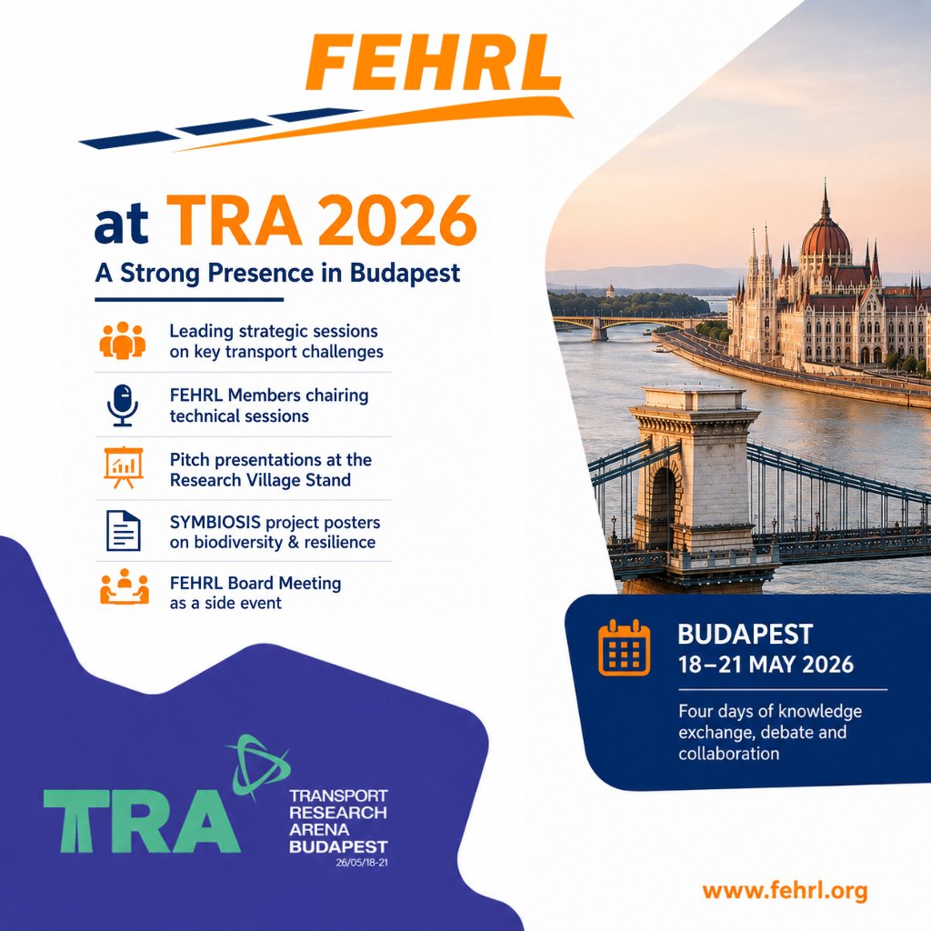 fehrlcomms's tweet photo. Skills, infrastructure resilience &amp; biodiversity — FEHRL has a packed agenda at #TRA2026 in Budapest! Sessions, stand presentations, posters and more 👇 🔗 https://t.co/kpBSVSGNii https://t.co/Y5zQpMWpOk