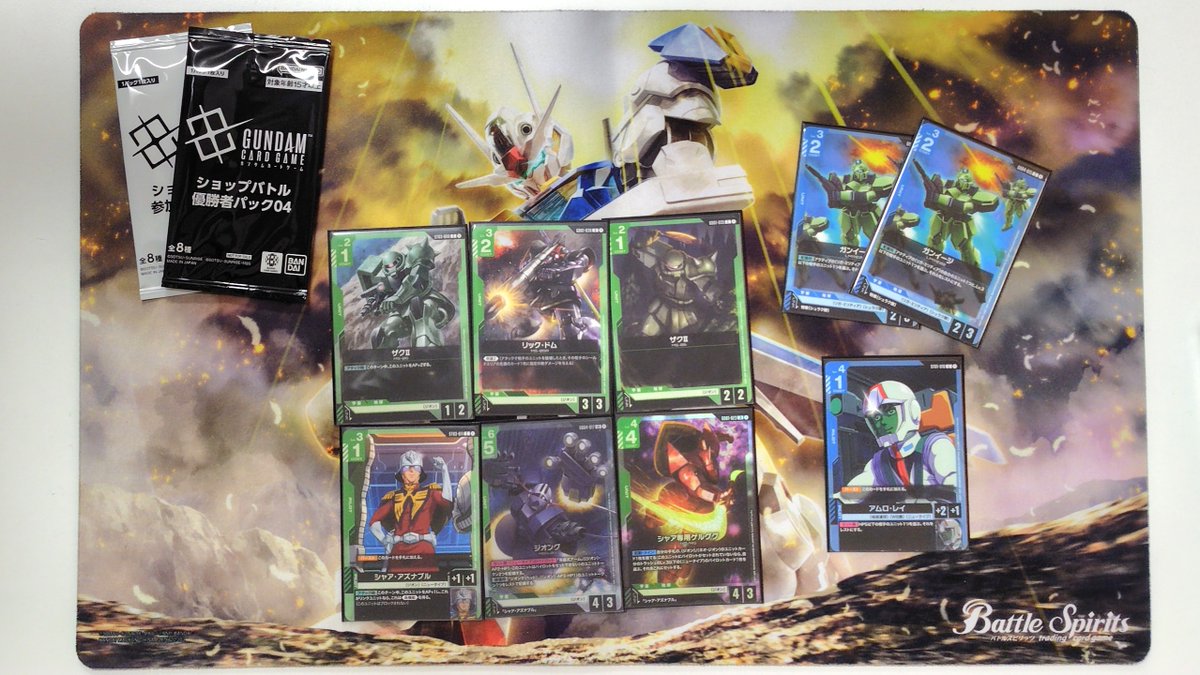 本日5月15日の【GUNDAM CARD GAME - ショップバトル】は4名様での開催