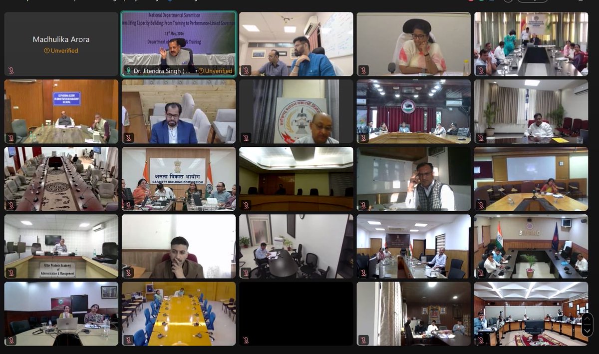 HcmRipa's tweet photo. Smt. Sreya Guha, DG HCM RIPA  and officers at DoPTs National Summit on Capacity Building, highlighted the State’s shift towards competency-based cadre training aligned with Mission Karmyogi. @iGOTKarmayogi @CBC_MK @DoPTGoI @svoruganti1466 https://t.co/i8xScaoFGM