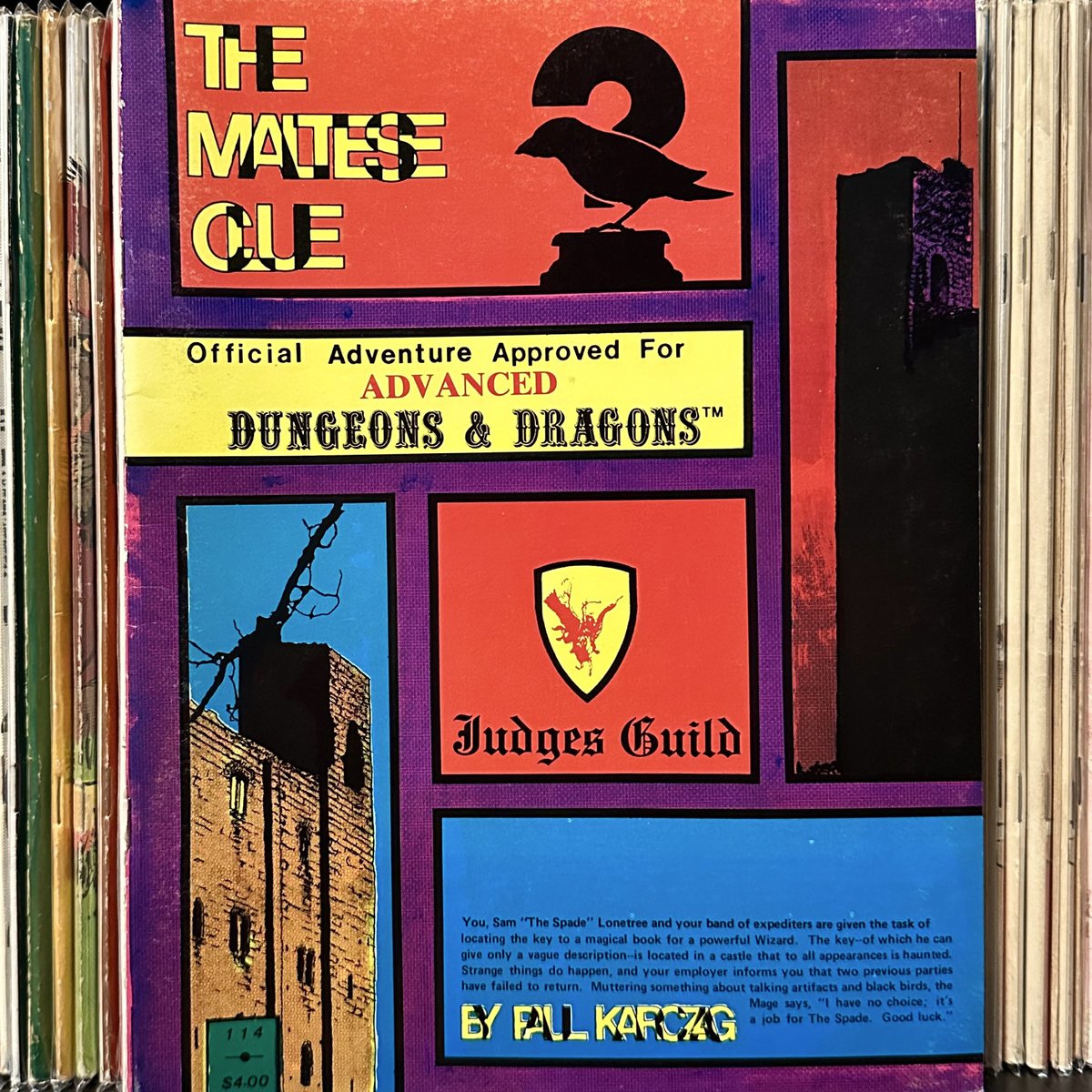 dnd__daily's tweet photo. The Maltese Clue (1979) #DnD #JudgesGuild #TTRPG https://t.co/XAjQn9wXUe