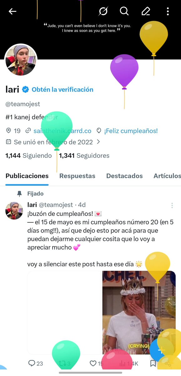 lari; luji's day! tweet media