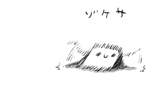 ゾケサ、ゾケサは似ていますけどちょっとシュッとしてて動作が速いです
よろこぶと床をぺしぺし叩きます 