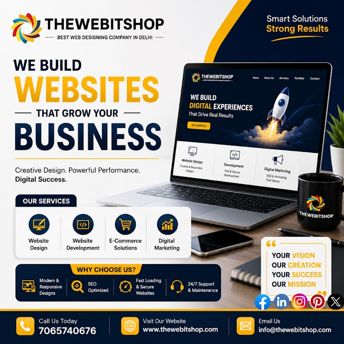 TheWebITShop's tweet photo. We Build Websites That Grow Your Business

✅ Website Design
✅ Website Development

📞 Call Us Today: 7065740676
🌐 Visit: https://t.co/cEOAdnO9KA
📧 Email: info@thewebitshop.com
.
#TheWebITShop
#WebsiteDesi https://t.co/s2tkRuQNAL
