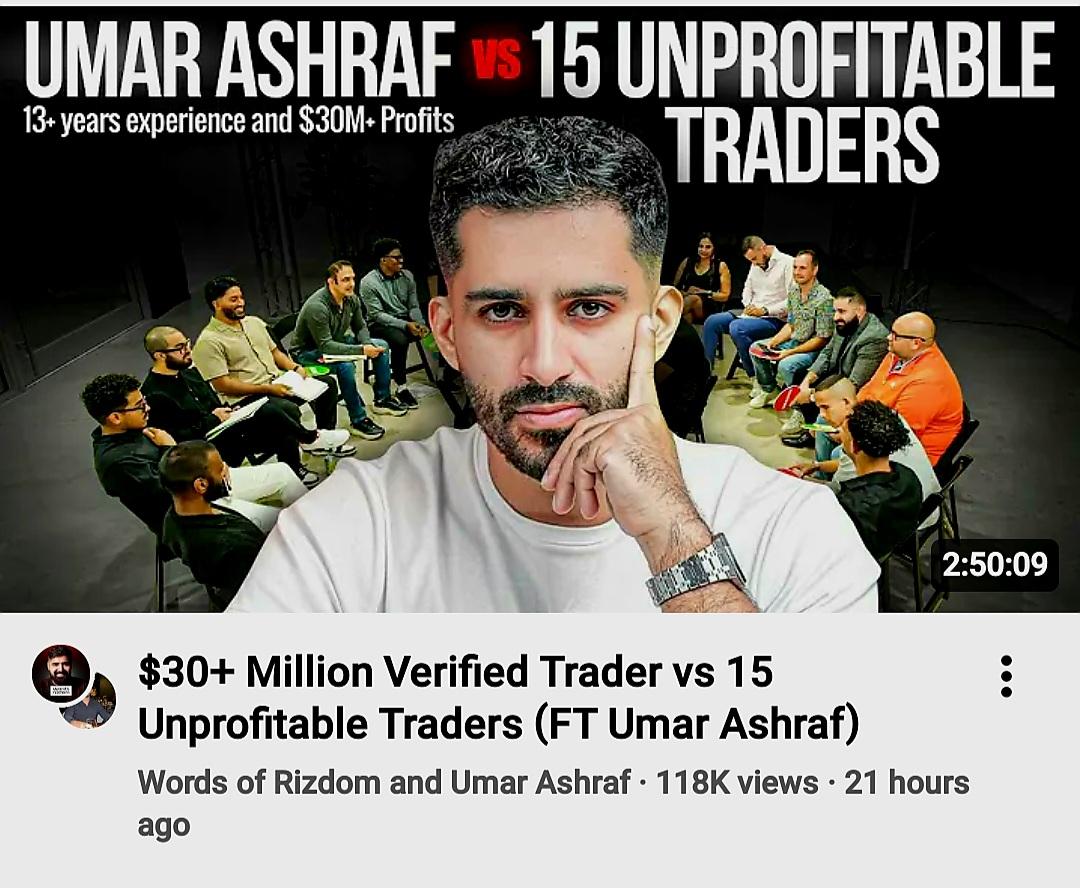 Camphrey_'s tweet photo. You should watch this great trading video by Umar Ashraf. It's one of the best I've seen this year and explains how profitable traders think💯👌🏾 https://t.co/nEuy4U3P6m