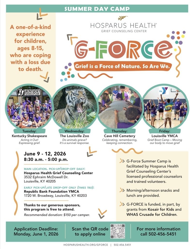 OESMustangs's tweet photo. G-FORCE Day Camp is an award-winning program that takes an unusual approach to grief education and support.  This evidenced-based program is facilitated by Hosparus Health Grief Counseling Center and is offered at no cost to interested youth. https://t.co/OYZCWxD1Q8