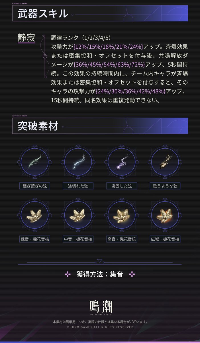 鳴潮 (Wuthering Waves) 公式 tweet media
