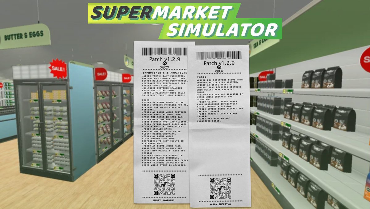 Supermarket Simulator 🛒 tweet media