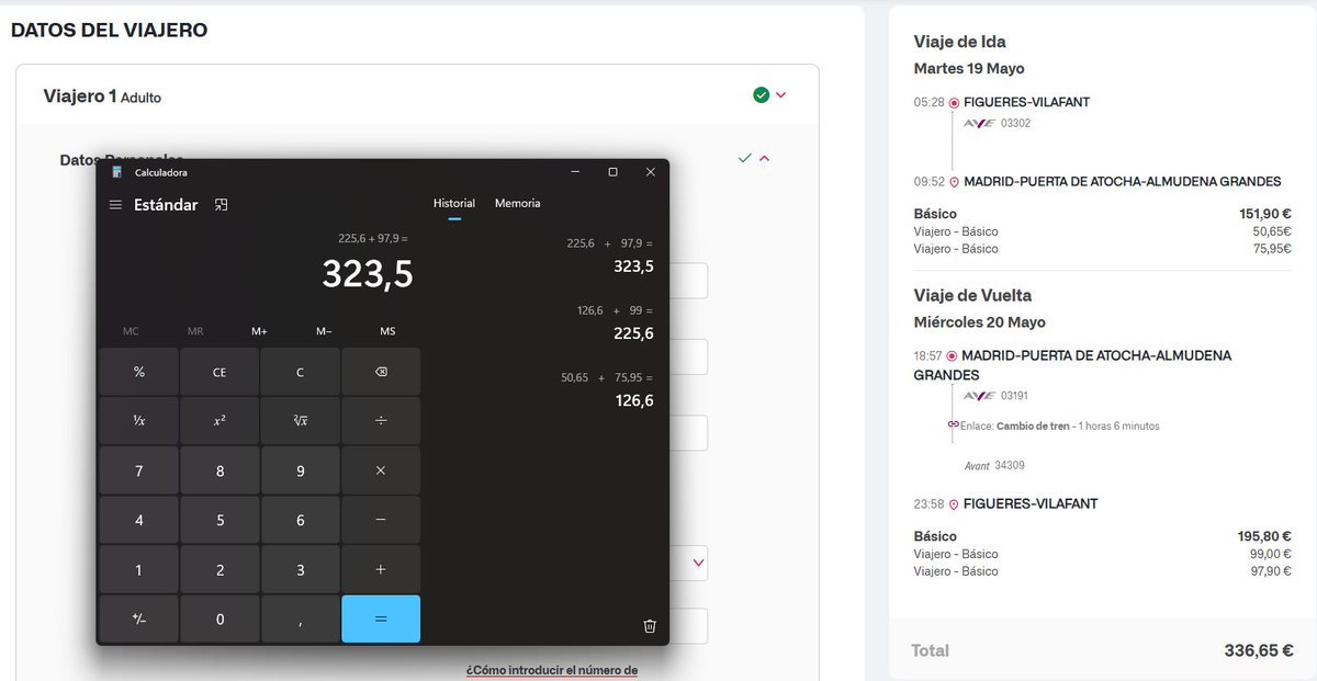 triangulitoGG's tweet photo. he estado pillando los billetes para madrid y la vuelta en la web de renfe y no saben ni programar una puta pagina web, pero despues en el movil los precios estan de puta madre, vaya manera de robar..... #renfe #putarenfe #tenfe https://t.co/D6kTNFODHe