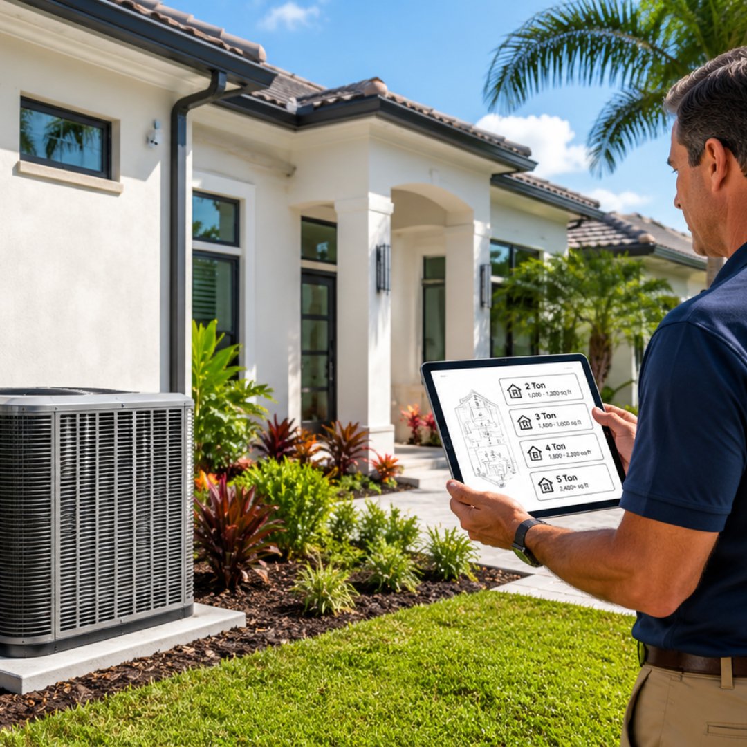 Miamiacservices's tweet photo. What Size Central AC Do Palm Beach County Homes Need?
https://t.co/PyMNMFSkjx

Quick Answer

What Size Central AC Do Palm  Beach County Homes Need depends on the home’s square footage,  insulation, ceiling height, sun exposure, duct condition, and humidity  load. https://t.co/6bhU77PpXh