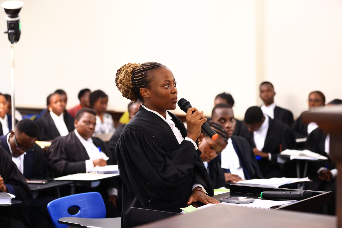 OprahNkalubo's tweet photo. It was a pleasure to win the Clinical Legal Education Moot and submit before the learned justices of the High Court of Uganda, Hon. Lady Justice Jane Okua Kajuga, Hon. Justice Isah Serunkuma and Hon. Lady Justice Alice Komuhangi Khaukha as Amicus Curiae. https://t.co/FIiB5rOSVv