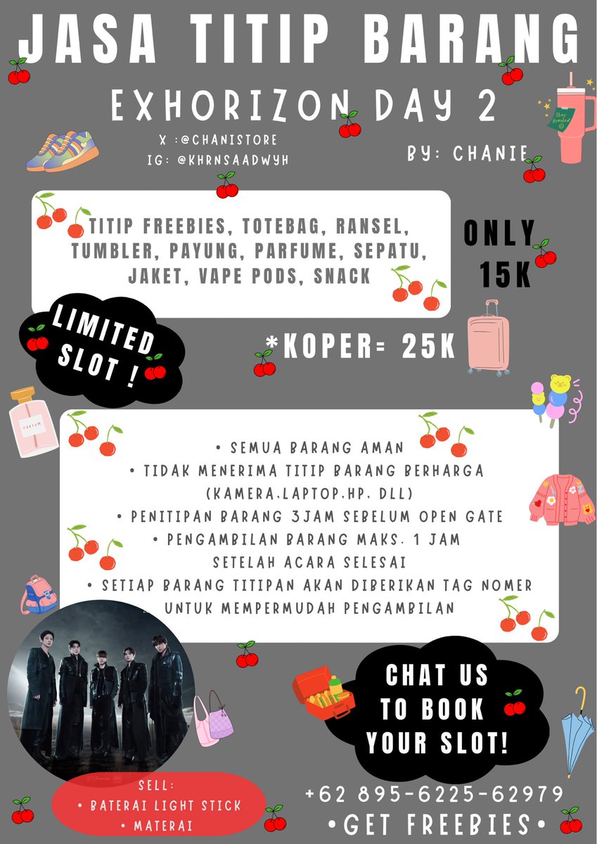 nonabestie's tweet photo. ERIDULL kajjaaa yg bingung nanti konser tp bawaannya banyak, titip aja di kitaa yaa udah pasti AMAN :)

TRUSTED 100% karna nonton di day 1 yaa ☺️

More Info DM!! @chanistore 

#jasatitipbarang #titipbarangkpop #jasatitipjakarta #exhorizonjkt #kpopconcert https://t.co/mPf8FaCBRi