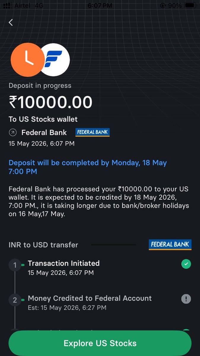 xyzricky's tweet photo. @INDmoneyApp while adding money through UPI, the upi password page is not coming! Rather it is directly taking me to the confirmation page…. Need help https://t.co/3Nsod39XKC