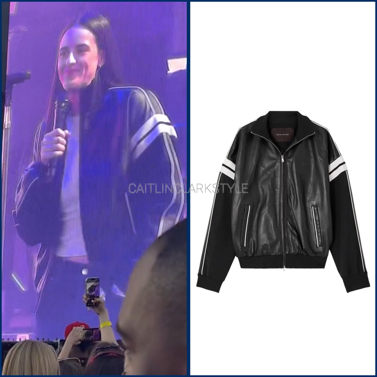 caitlinclarksty's tweet photo. May 14, 2026: @CaitlinClark22 at Eli Lilly 150 Event | wearing @walesbonner Nomad Leather Jacket. Shop: $1998 https://t.co/6K7TMcJ7zn #Farfetchpartner
Caitlin took the stage at a Lilly event with Tyrese Haliburton and CEO David Ricks! https://t.co/QPc1UWDStq