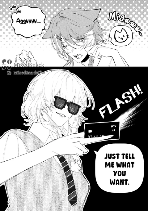 You know, Agy would be the kind of person who is willingly to get scammed if it's done by her dear Ciphera, she dotes on her too much 😔 #CiphLaea 