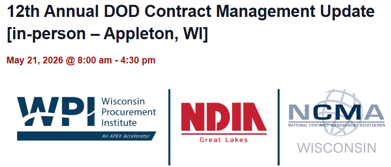 Wisconsin Procurement Institute - APEX ACCELERATOR tweet media