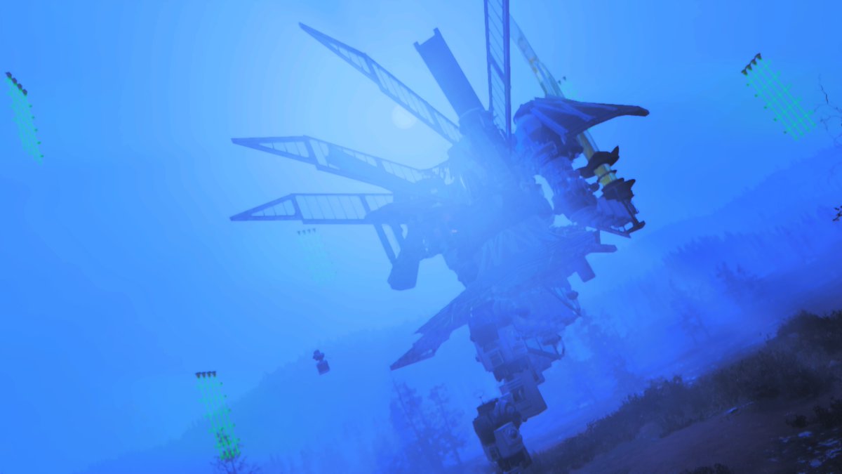 ogopogo_JPN76's tweet photo. 涼さん（@rsr_z）のコンテストキャンプにお邪魔しました

ロボット造形は自分には到底無理！と思っているので、いやぁロボってホント良いすねぇ…を沢山言いつつの写真撮り

俺はコレ！我がキャンプにコレが欲しいのよ！っていうこだわりポイントが皆さん独特で、話聞くだけでご馳走です😋

#Fallout76 https://t.co/wpCXHvp1S0