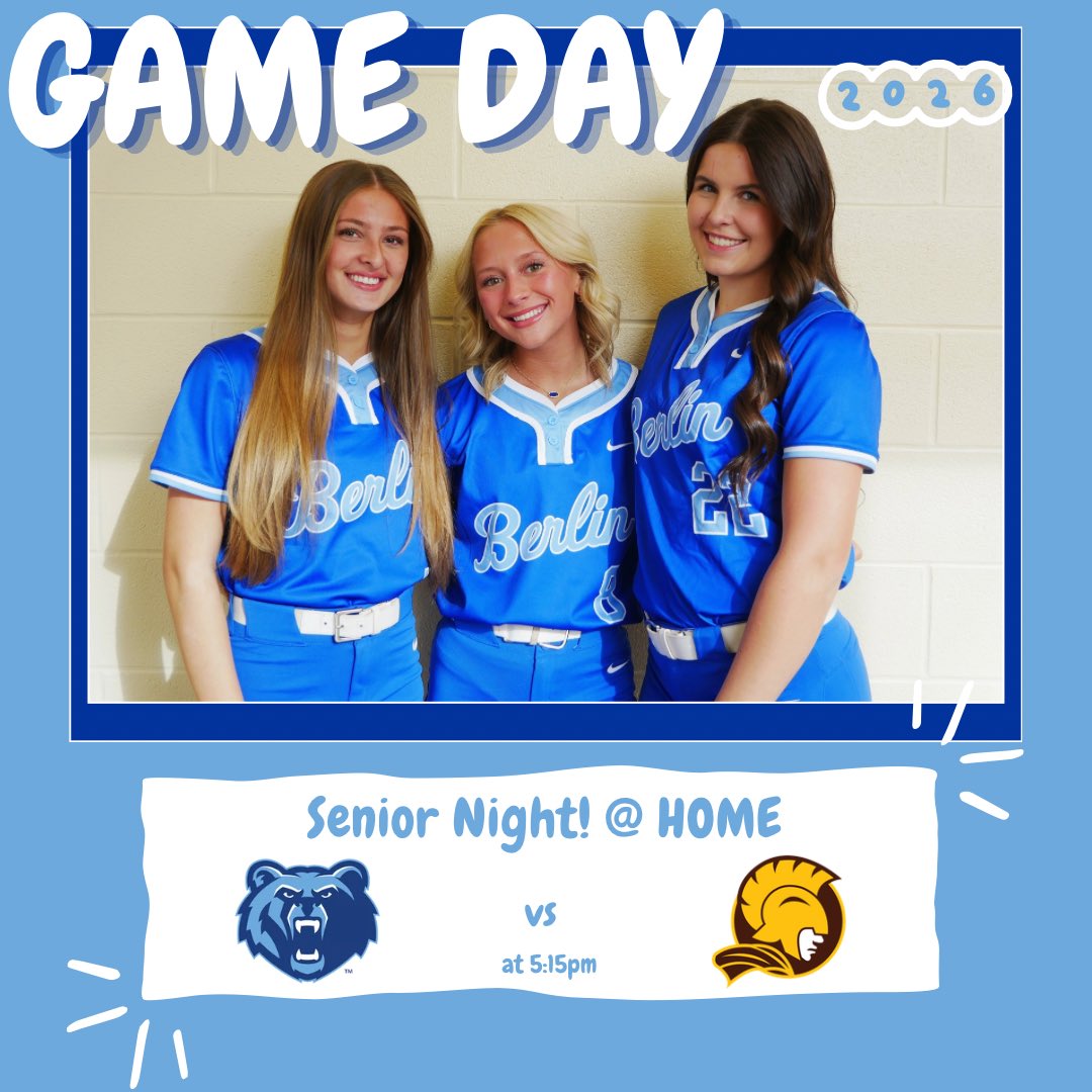 BerlinBearsSB's tweet photo. Tonight’s the night! It’s time to celebrate our amazing seniors!

Come out and support the 🐻 against Buckeye Valley! https://t.co/xQLG4dVTu7