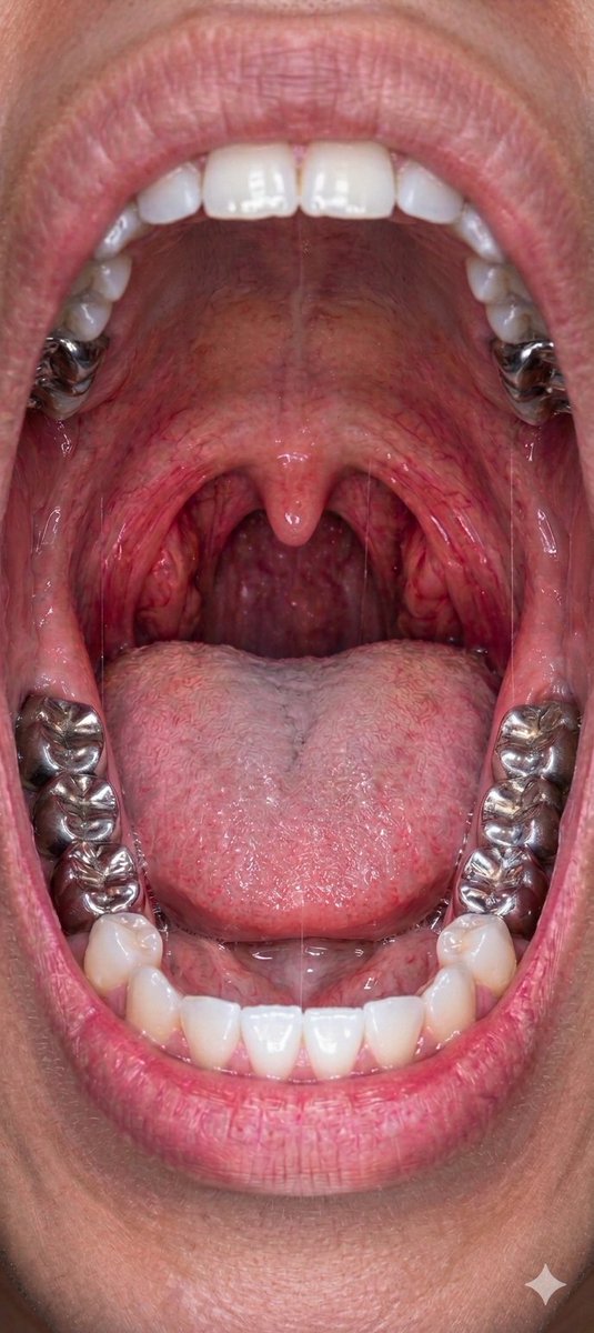 118tv's tweet photo. Front teeth are just for show. Ordinary people don't understand the beauty of these palladium molars.

#Gundam #BodyHorror #CursedImages #MetalTeeth https://t.co/NvNS9W9LNY