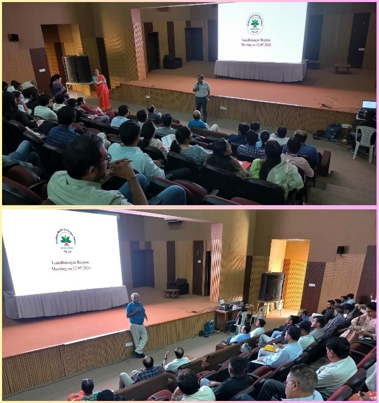 ABDMGujarat's tweet photo. Gandhinagar Region Public Hospital Review Meeting &amp; Workshop held at Gandhinagar under #CapacityBuilding efforts for #ABDM. Discussions focused on #HMIS, digital health initiatives &amp; strengthening healthcare systems. 🚀
#ABDM #DigitalHealth #HMIS #Gujarat #DHIS #HealthcareforAll https://t.co/XlgVOVrZIS