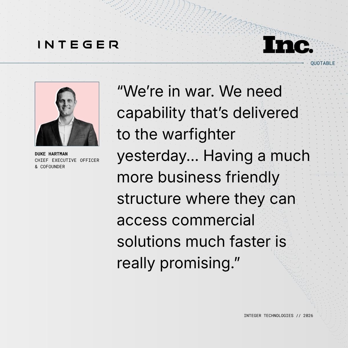 Integer Technologies tweet media