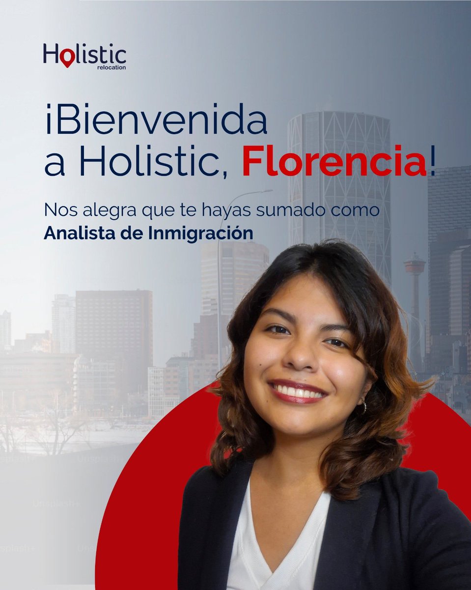 HolisticRelo's tweet photo. Nueva incorporación en Holistic ✨

Florencia se suma a nuestro equipo como Immigration Analyst para seguir potenciando el acompañamiento y la gestión de procesos migratorios en LATAM y España 🌎

¡Bienvenida a este nuevo desafío! 💙 https://t.co/IWVO64MfPc