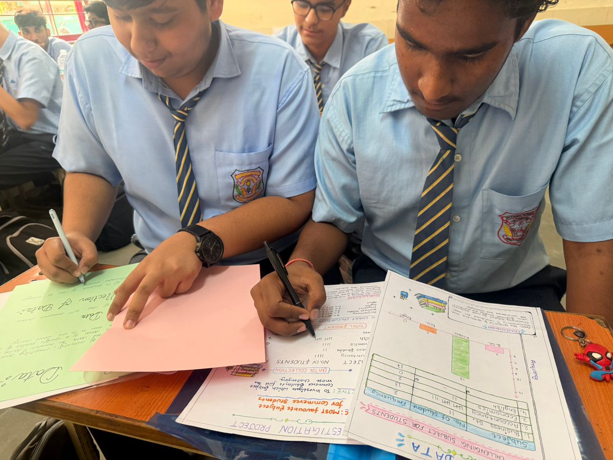 MODERN_NOIDA's tweet photo. 📊 Understanding Data Collection – Census Vs Sample SurveyClass XI Commerce | Modern School Noida

As part of the Statistics curriculum, Class XI Commerce students conducted a practical field survey to understand the concepts of Collection of Data through real-life application. https://t.co/xE3rKeM1ZN