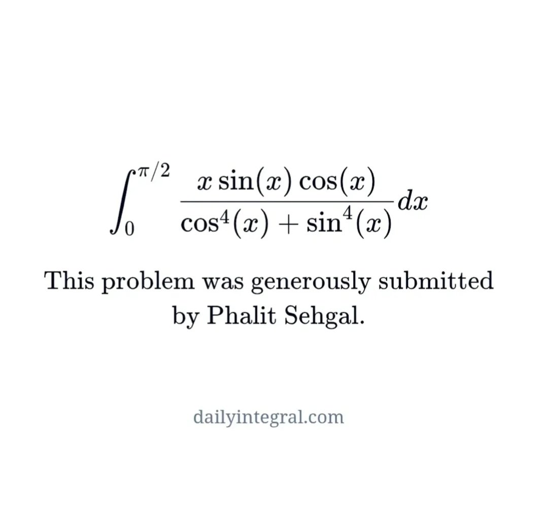 Integration Problem Solution Solution of this Integral Problem. Problem by - @/dailyintegral com