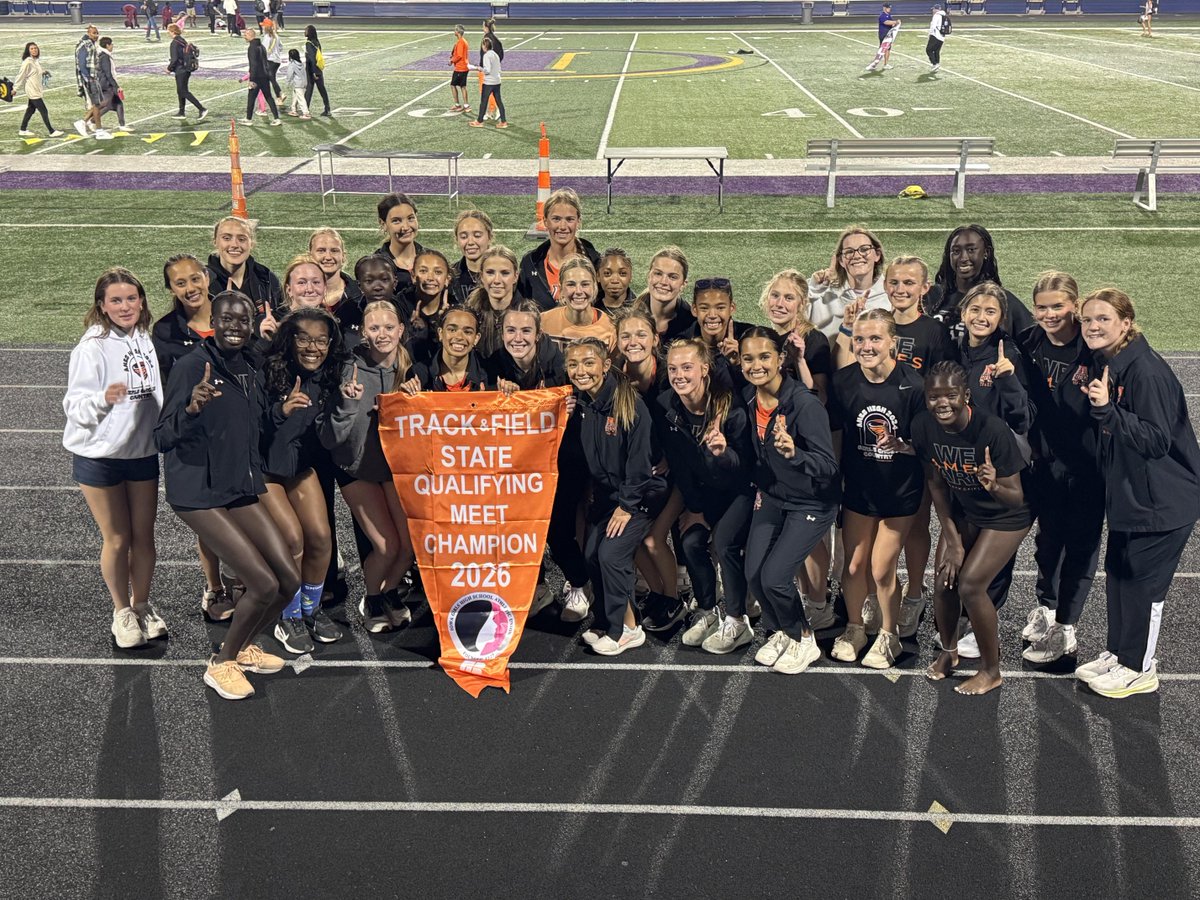 AmesAthletics's tweet photo. 🏆️ District Champs 🏆

The Little Cyclones girls track team brought home the district title last night scoring 158 team points! https://t.co/hJXkL9MI7x