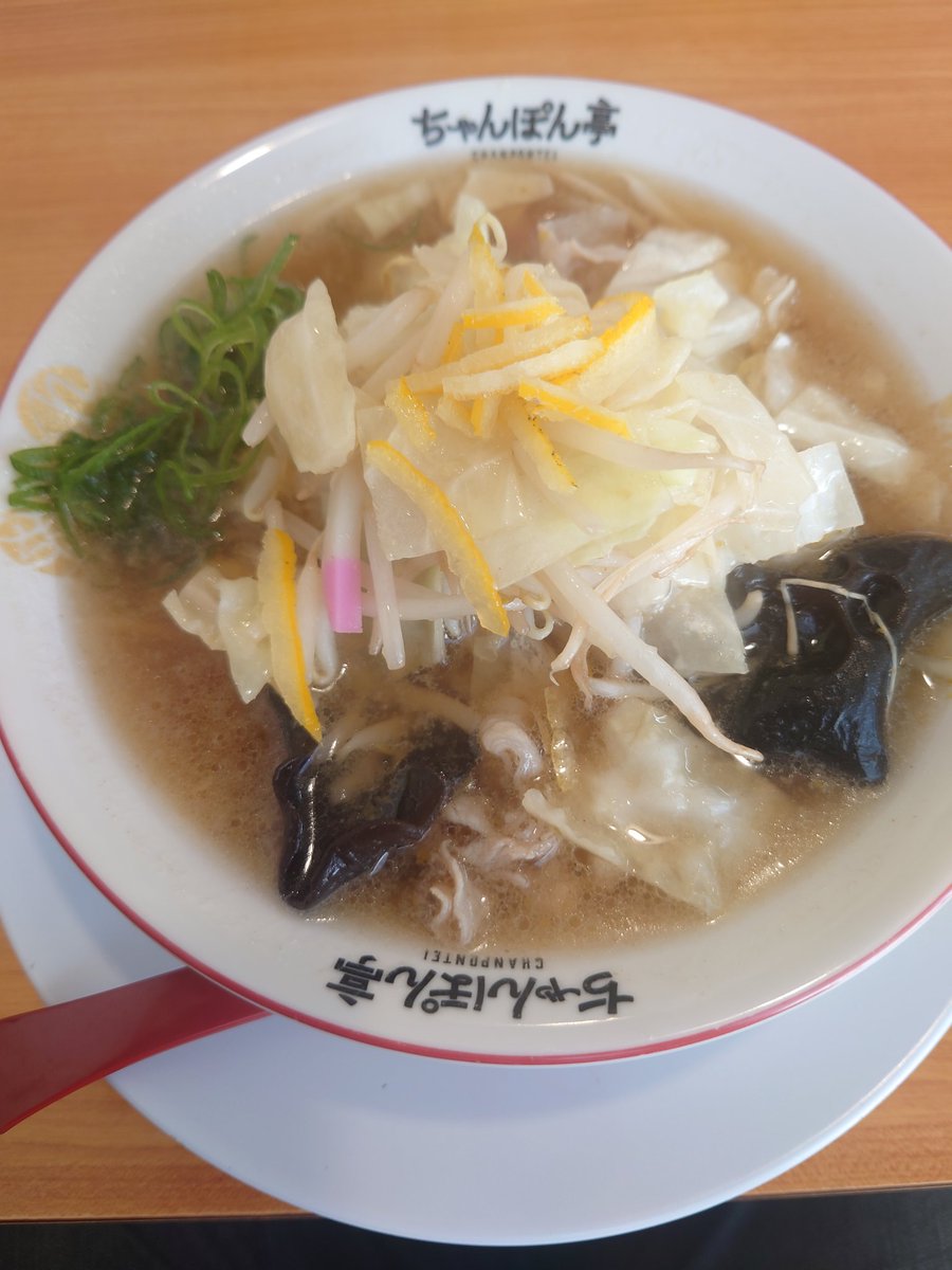 OUDONOSOBA's tweet photo. 近江ちゃんぽん
柚子味　美味しいです😉 https://t.co/9ILylLs0Xr