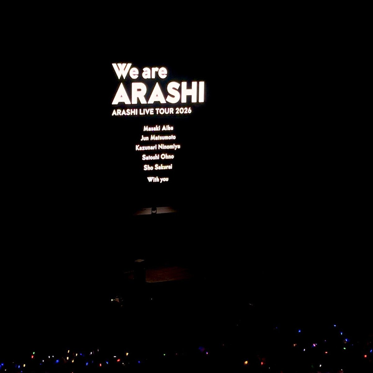 We are ARASHI | ARASHI LIVE TOUR 2026 (@JPOP_Archived) / Posts / X