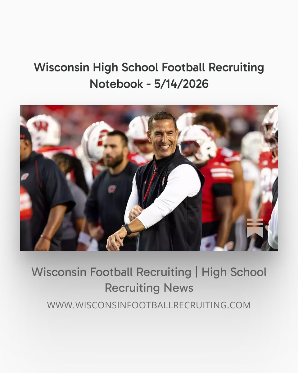 Wisconsin Football Recruiting tweet media