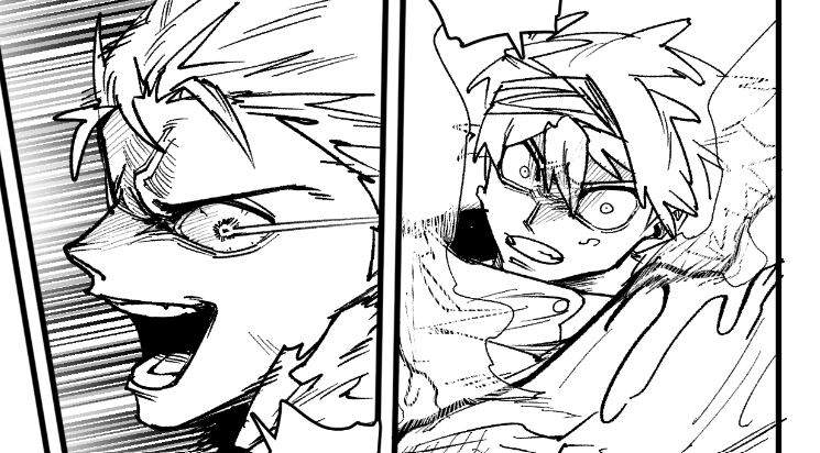 hwarangutan's tweet photo. mangaplus contest wip https://t.co/M34PUJ4Z3m