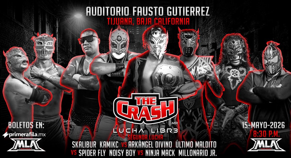 NinjaMack1's tweet photo. 4 way tag match today in Tijuana
@TheCrashLuchas
#crashluchalibre #luchalibre #ninjamack #luchalibre #luchaninja https://t.co/4is5hg7yHq