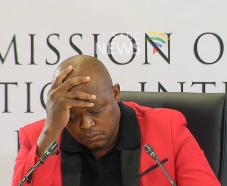 shaka46664's tweet photo. Its not gonna end well for this fraudster🤔... #MadlangaCommission #BrownMogotsi https://t.co/eWvgZqyg32