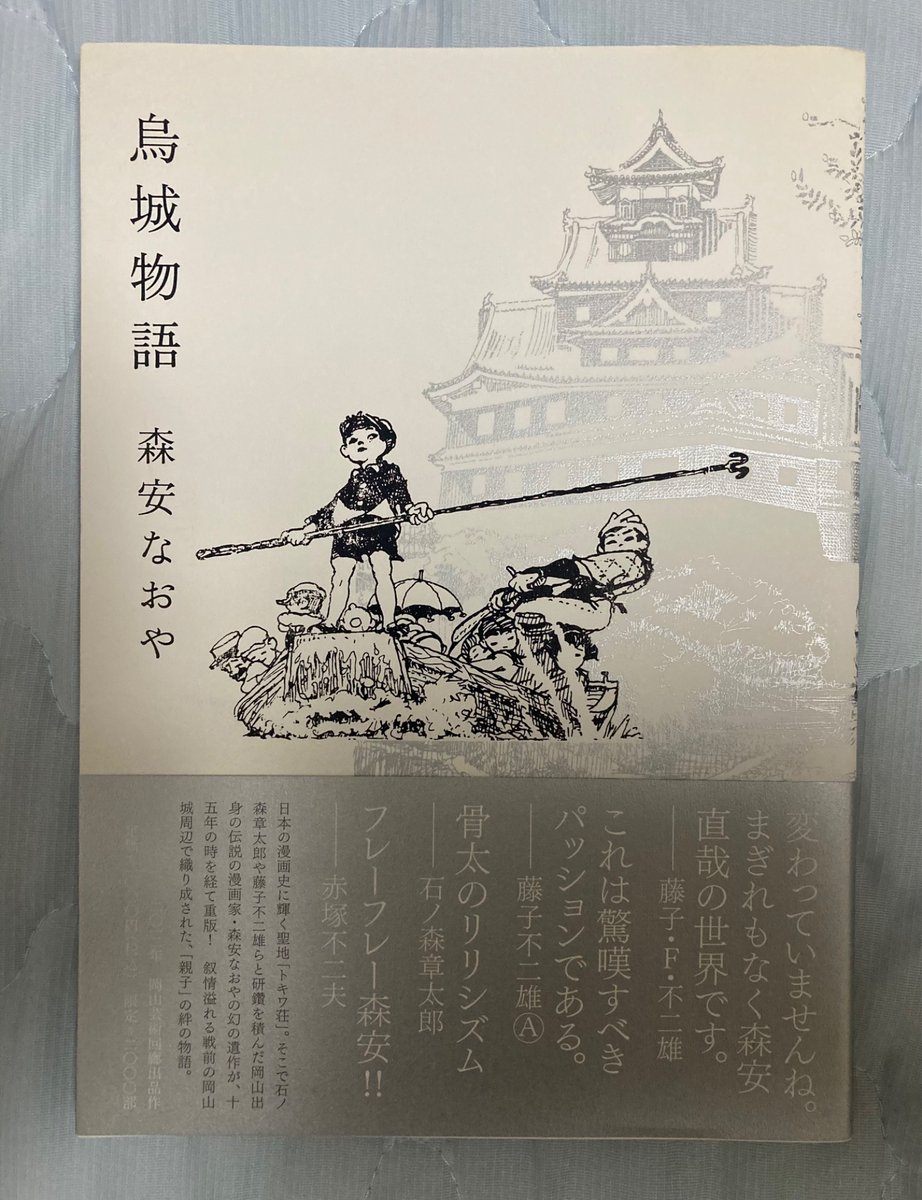 森安なおやさんの漫画『烏城物語』読了。台詞が少なち叙情的な雰囲気も