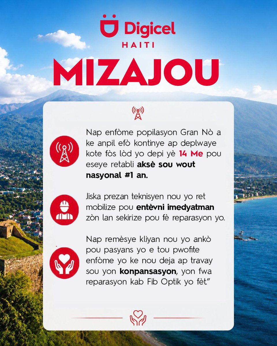 Digicel Haïti tweet media