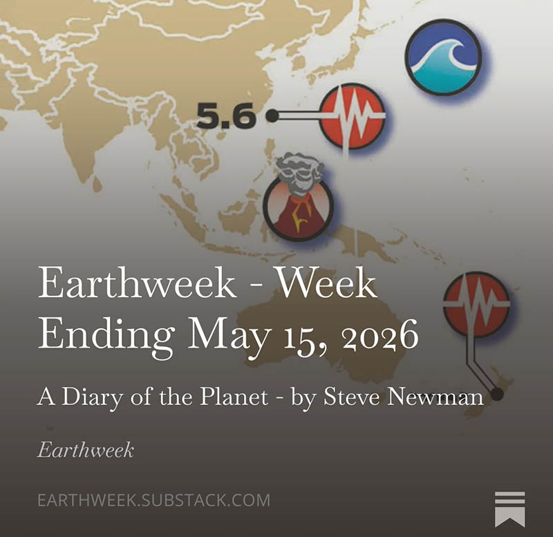Earthweek's tweet photo. Subscribe to Earthweek in Substack to help keep the "Diary of the Planet" alive as its newspaper coverage dwindles. https://t.co/q3tNGHb43Q https://t.co/rjYjLhYQL6