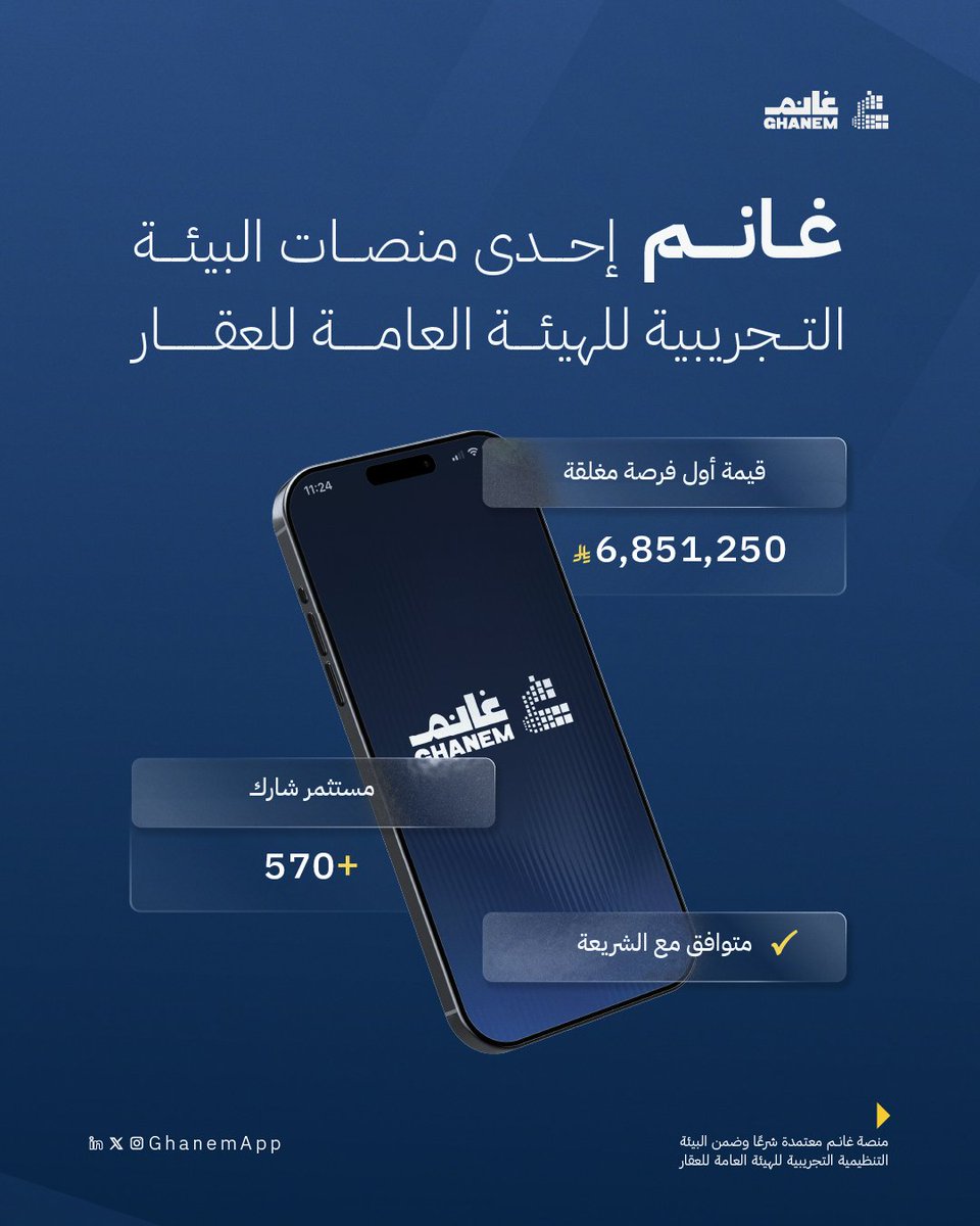 GhanemApp's tweet photo. تقرير | التملك الجزئي للعقار في السعودية 🇸🇦 

تقرير تحليلي من غانم عن مستقبل التملك الجزئى العقاري في المملكة بعد لحظة ١٩ نوفمبر ٢٠٢٥  📷

 رابط التقرير الكامل: https://t.co/R2B76PyjFL 

#غانم #التملك_الجزئي https://t.co/SH1xtHmHjW