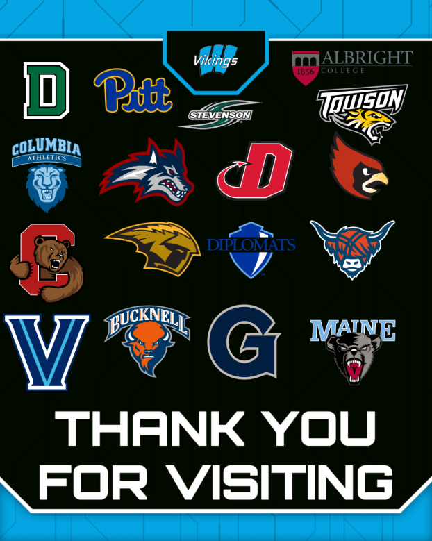 WhitmanvikesFB's tweet photo. Thank you to all the schools that have stopped by Whitman for 2027 recruiting. 8 states represented by programs from FBS-D3 and we're not done yet!

Coaches reach out to meet some of our student athletes!

#GDR
#RecruitTheVikes https://t.co/dcup7wvENh