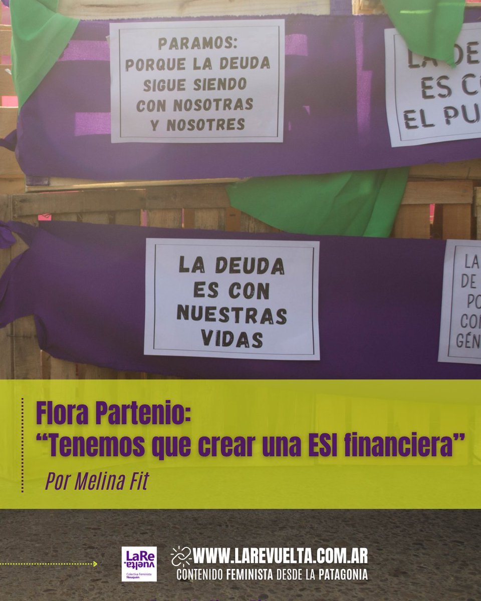 LaRevuelta_ok's tweet photo. ¿Por qué las mujeres son las que se endeudan? En el contexto actual de ajuste, flexibilización laboral y precarización, es que las tareas de cuidado no son gratis, es decir, implican un costo económico. Entrevista a Flora Partenio. 

✍ @melinafit 

🔗https://t.co/GEDz6hVuET https://t.co/tKidDUJKgF
