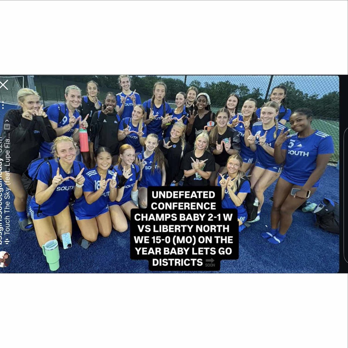 HaleyCramer07's tweet photo. Suburban Gold Conference Champs!! 15-0!  Last banquet - Thank u to my teammates choosing me as MVP &amp; Best Goal of the szn! @BssSoccer @UCF_WSoccer @ImYouthSoccer @EJCExam_Sports @mokansportsnet @PrepSoccer @MSMK_Riley @810varsity @TopDrawerSoccer @hssckc #revengeszn https://t.co/ZFMoG9Ve0g