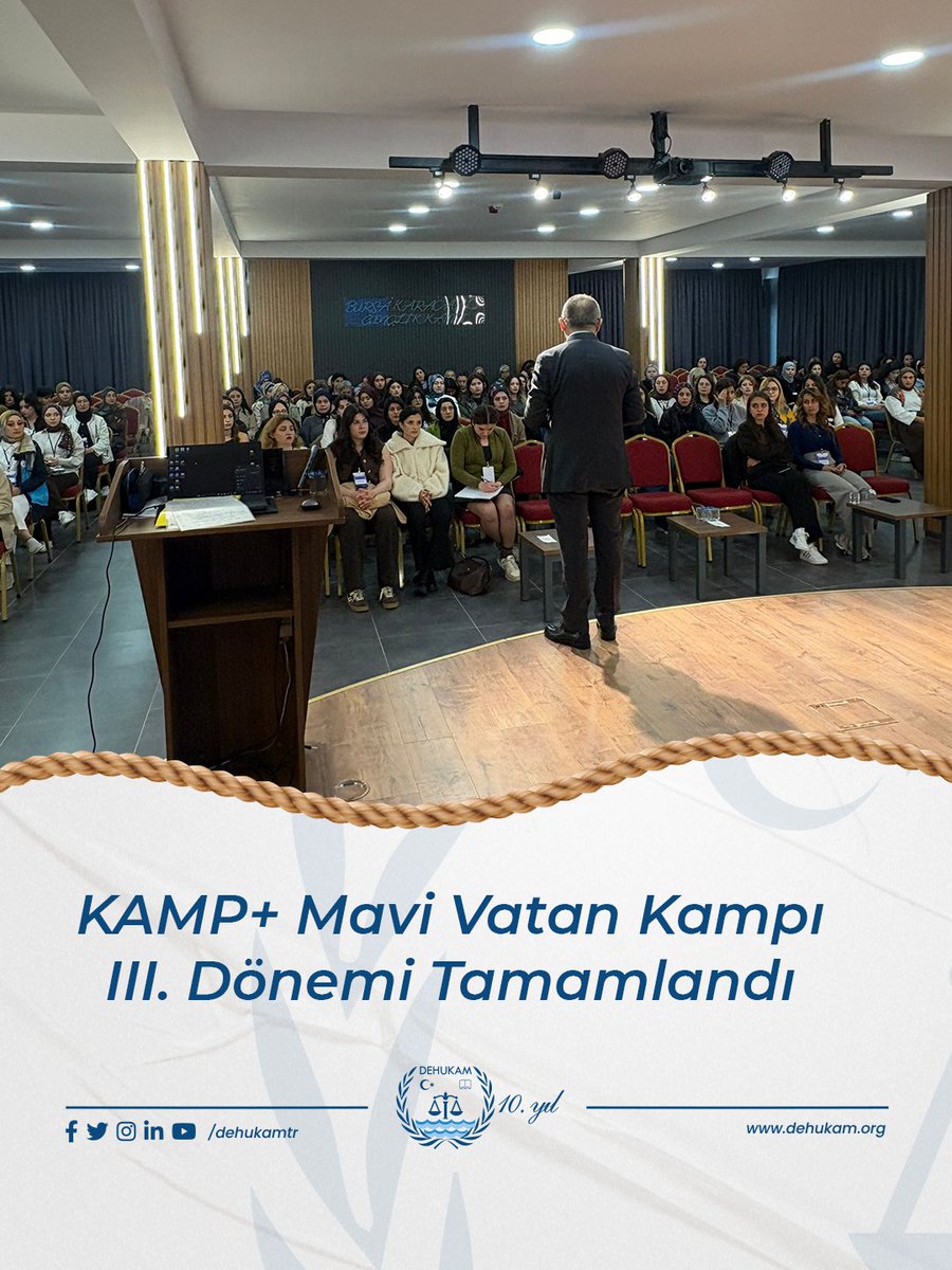 Dehukamtr's tweet photo. KAMP+ Mavi Vatan Kampı III. Dönemi Tamamlandı

Detaylı bilgi için:
https://t.co/KhalEZZ7JI https://t.co/n8SoFEjXv5