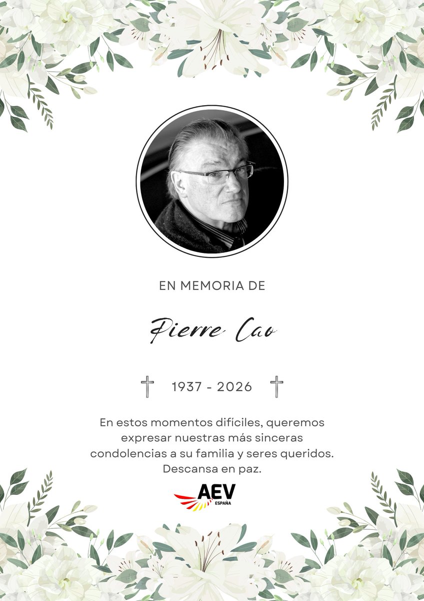 AEVeurovision's tweet photo. Hoy despedimos a Pierre Cao, una figura irrepetible de la dirección orquestal y coral. 🎶 Su talento llevó la música luxemburguesa y europea a lo más alto. Gracias por dedicarnos una vida entera de arte y perfección🕯️✨
#PierreCao #luxemburgo #Eurovision #DirectordeOrquesta #DEP https://t.co/35R2iTNyXR