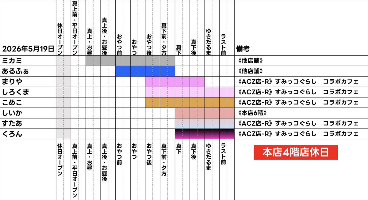あっとほぉーむ本店4階【非公式】お給仕情報 tweet media