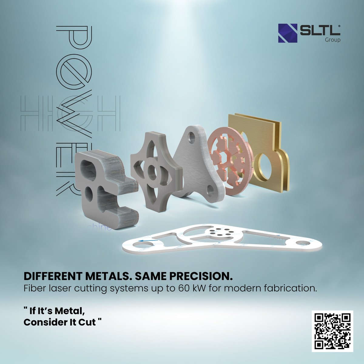 SLTLGroup's tweet photo. Heavy metal? Handled.

From ultra-thin sheets to thick plates, SLTL high-power fiber laser cutting systems deliver fast, precise, and clean cutting across SS, MS, aluminum, brass &amp; copper. Powered by eTRON technology for smarter fabrication.

Explore: https://t.co/3FT1K8gclq https://t.co/uncwV9bH8r