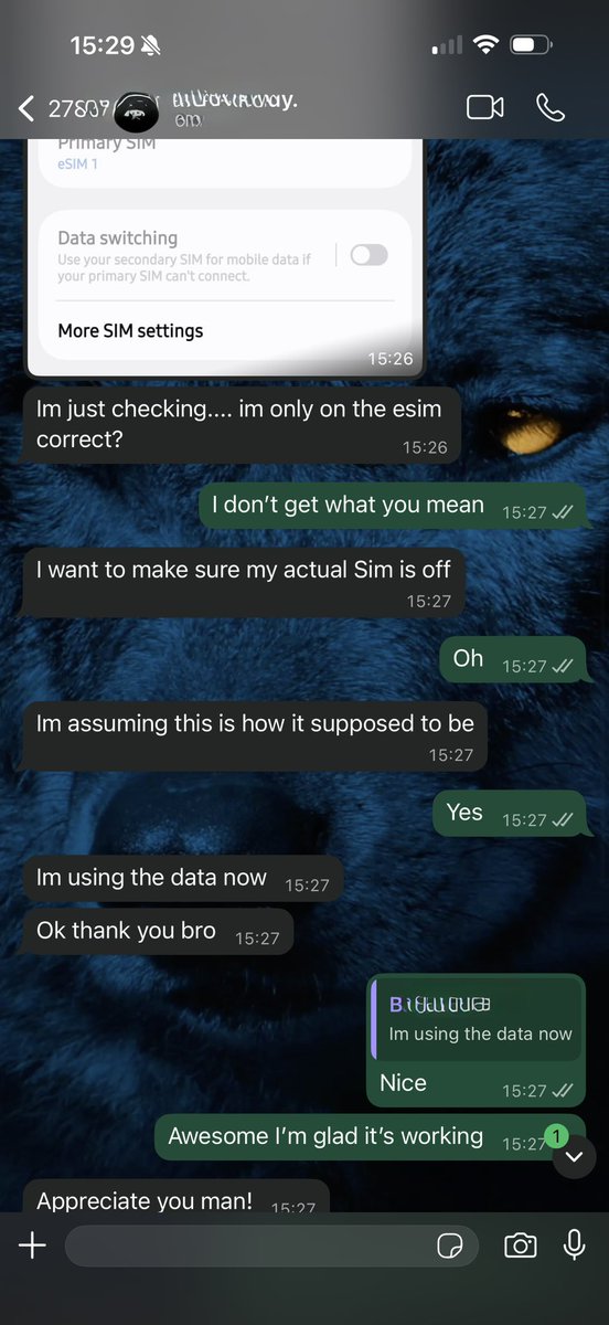 Azumjosh's tweet photo. So my barber was cutting my hair and casually mentioned that he and his wife were traveling for vacation. He told me he called his mobile carrier to ask how much roaming data would cost in the country they were visiting… they quoted him $60 for just 5 days.

I said, “hold my 🍺. https://t.co/Dm5T3LgUHs