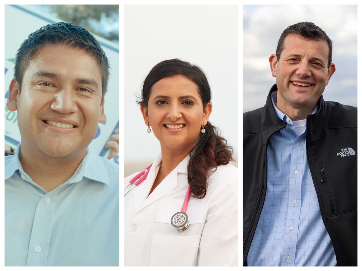 fresnoland's tweet photo. Meet the three candidates for U.S. Congress, California's 22nd District, in the June 2026 primary election https://t.co/IBBLIe8MHC https://t.co/znqO410TLC