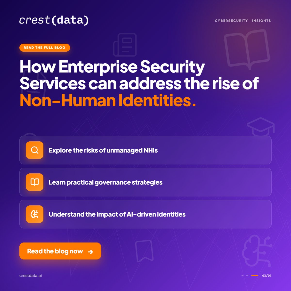 crestdata_ai's tweet photo. Non-human identities are a fast-growing attack surface in enterprises. Read Jignesh Patel's insights in this blog: https://t.co/ynMIuXCmkI 

#Cybersecurity #CloudSecurity #AI #EnterpriseSecurityServices #SecurityGovernance #IdentityManagement #TechLeadership #CrestData https://t.co/C1HwCW9HyZ