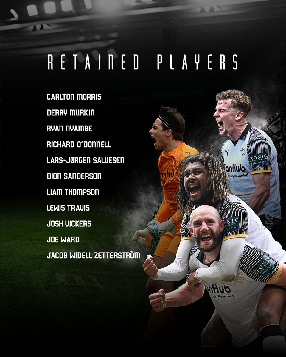 dcfcofficial's tweet photo. Derby County can confirm the club has submitted its retained list following the conclusion of the 2025/26 season. ℹ️

All departing players across Men's First Team and @DCFCAcademy leave with the club’s very best wishes for the future, alongside its thanks for their efforts.